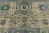 8x11 Ivory and Light Blue Anatolian Traditional Rug