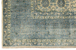 8x11 Ivory and Light Blue Anatolian Traditional Rug