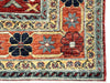 7x10 Vintage Red and Green Anatolian Traditional Rug