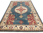 7x10 Light Blue and Ivory Persian Rug