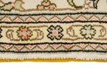 4x6 Ivory Turkish Silk Rug