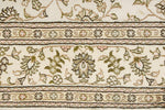 4x6 Ivory Turkish Silk Rug