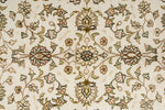 4x6 Ivory Turkish Silk Rug