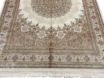 6x8 Ivory and Brown Turkish Antep Rug