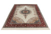 6x9 Ivory and Red Turkish Antep Rug