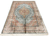 6x8 Blue and Ivory Turkish Antep Rug