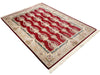 6x9 Red and Ivory Turkish Antep Rug