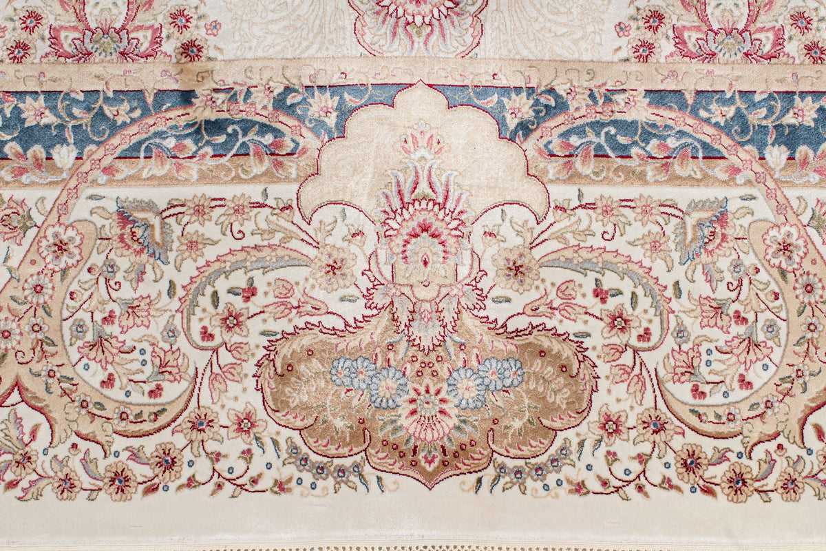 8x11 Ivory Turkish Antep Rug
