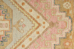 3x9 Light Green and Multicolor Turkish Oushak Runner