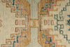 3x9 Light Green and Multicolor Turkish Oushak Runner