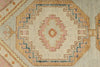 3x9 Light Green and Multicolor Turkish Oushak Runner