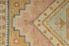 3x9 Light Green and Multicolor Turkish Oushak Runner