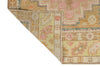 3x9 Light Green and Multicolor Turkish Oushak Runner