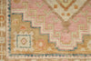 3x9 Light Green and Multicolor Turkish Oushak Runner