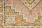 3x9 Light Green and Multicolor Turkish Oushak Runner