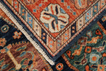 5x6 Navy and Red Anatolian Traditional Rug