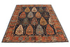 5x6 Navy and Red Anatolian Traditional Rug