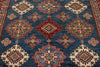 8x11 Navy and Red Kazak Tribal Rug