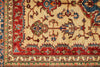 5x8 Ivory and Blue Kazak Tribal Rug