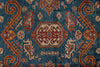 10x13 Navy and Peach Kazak Tribal Rug