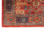 4x6 Red and Navy Kazak Tribal Rug