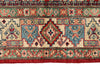 5x7 Red and Ivory Kazak Tribal Rug