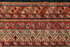 6x9 Navy and Red Kazak Tribal Rug