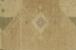 3x8 White and Brown Turkish Tribal Runner