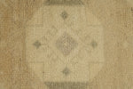 3x8 White and Brown Turkish Tribal Runner