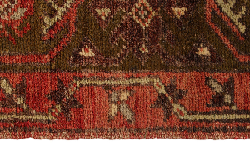 5x13 Red and Green Turkish Tribal Runner