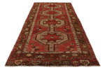 5x13 Red and Green Turkish Tribal Runner