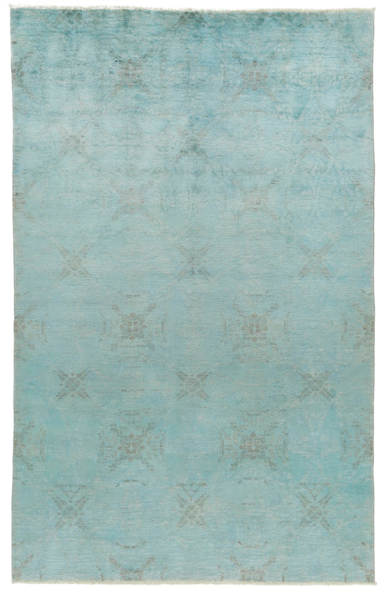 6x8 Gray and Multicolor Anatolian Traditional Rug