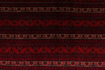 7x10 Burgundy Anatolian Tribal Rug
