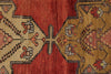 3x12 Red and Gold Turkish Tribal Runner