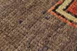 3x12 Red and Gold Turkish Tribal Runner
