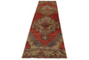3x12 Red and Gold Turkish Tribal Runner