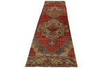 3x12 Red and Gold Turkish Tribal Runner
