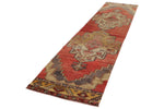 3x12 Red and Gold Turkish Tribal Runner