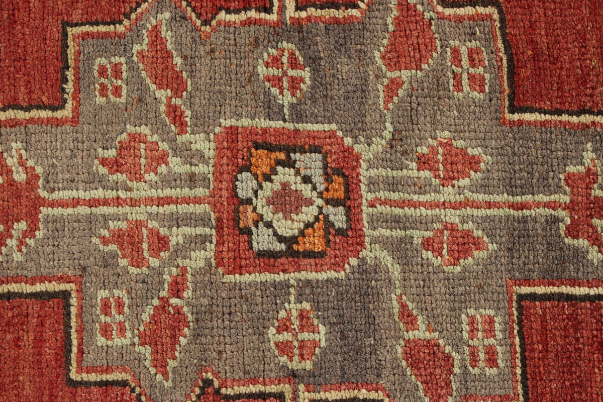 3x10 Red and Ivory Turkish Tribal Runner