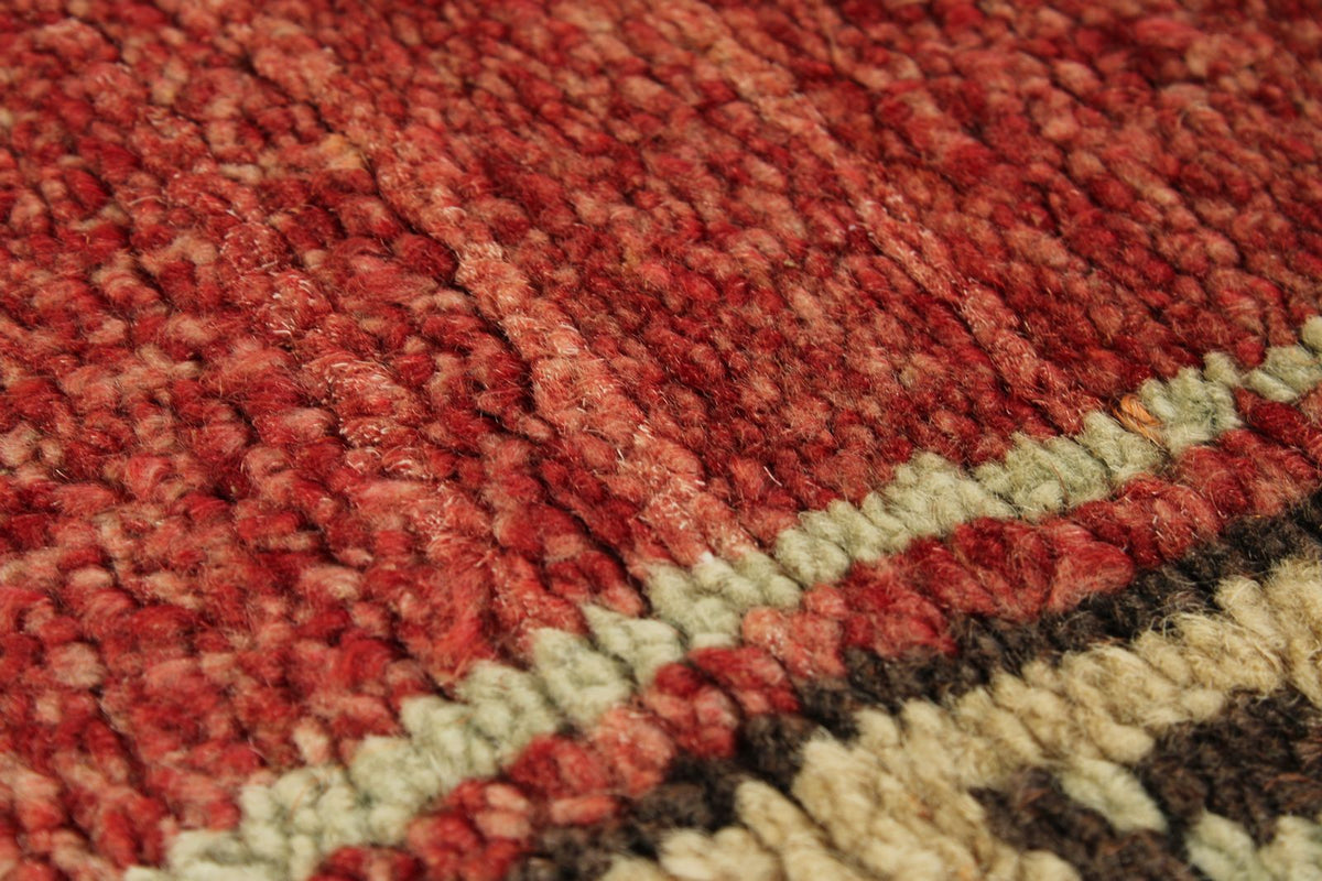 3x10 Red and Ivory Turkish Tribal Runner