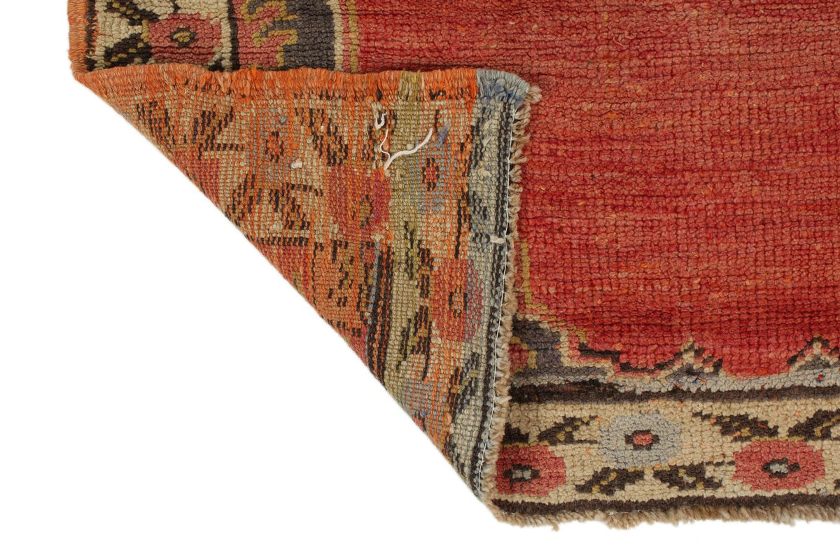 3x10 Red and Ivory Turkish Tribal Runner