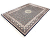 7x10 Navy and Multicolor Turkish Antep Rug