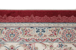 7x10 Red and Ivory Turkish Antep Rug