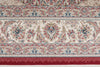 7x10 Red and Ivory Turkish Antep Rug