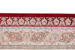 7x10 Red and Ivory Turkish Antep Rug