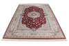 7x10 Red and Ivory Turkish Antep Rug