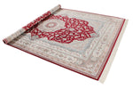 7x10 Red and Ivory Turkish Antep Rug