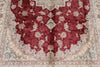 5x8 Red and Ivory Turkish Antep Rug