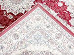 5x8 Red and Ivory Turkish Antep Rug
