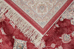 5x8 Red and Ivory Turkish Antep Rug